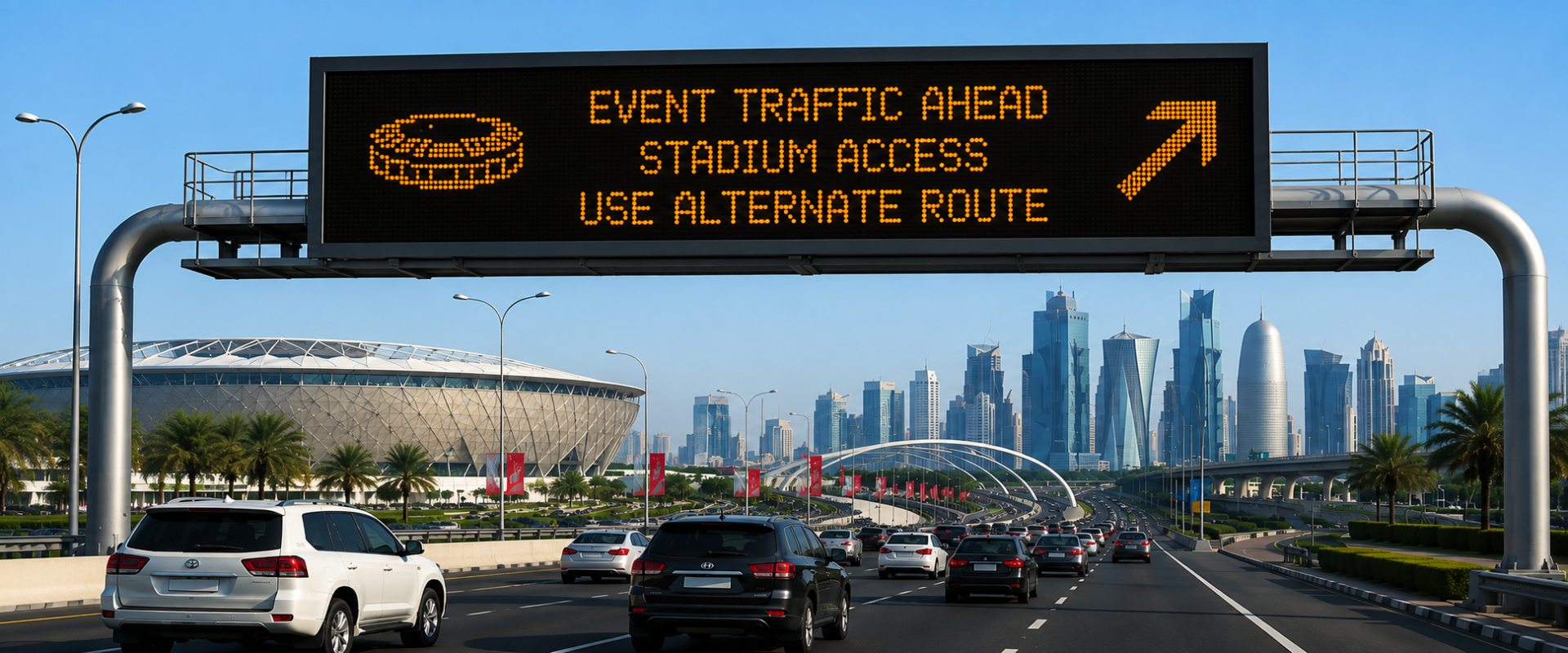 How Dynamic Message Signs Kept Traffic Moving During Qatar's Mega-Events