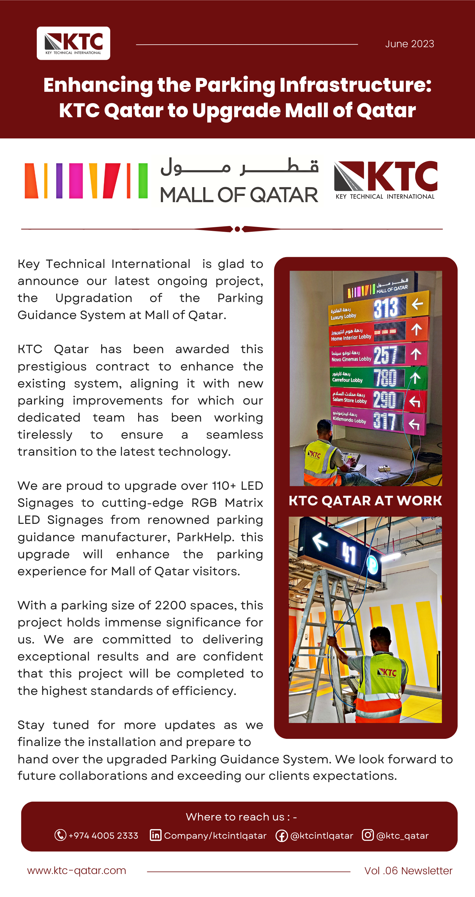Enhancing the Parking Infrastructure: KTC Qatar to Upgrade Mall of Qatar